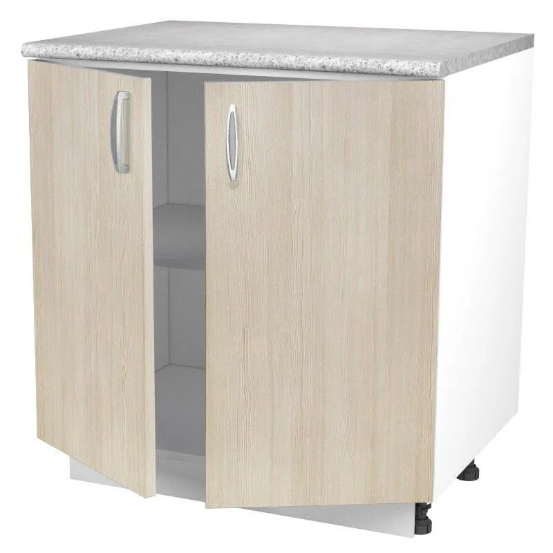 Кухонный шкаф напольный фото Шкаф напольный "Сосна Карелия" 80 см - купить в Алматы по цене 17720 тенге - инт