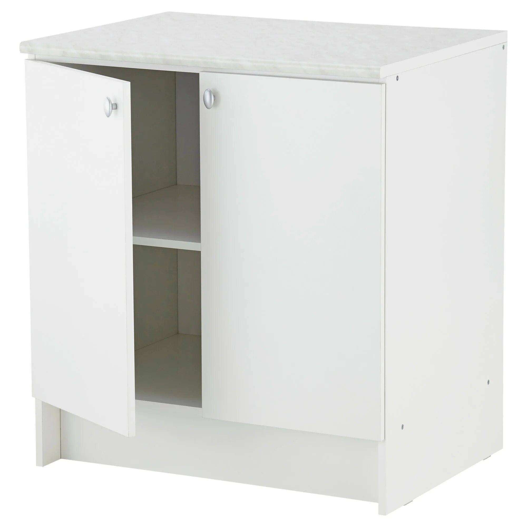 Кухонный шкаф напольный фото Купить Напольный шкаф с дверьми АЛЬБРУ, белый в ИКЕА (Минск). Цена, фото и отзыв