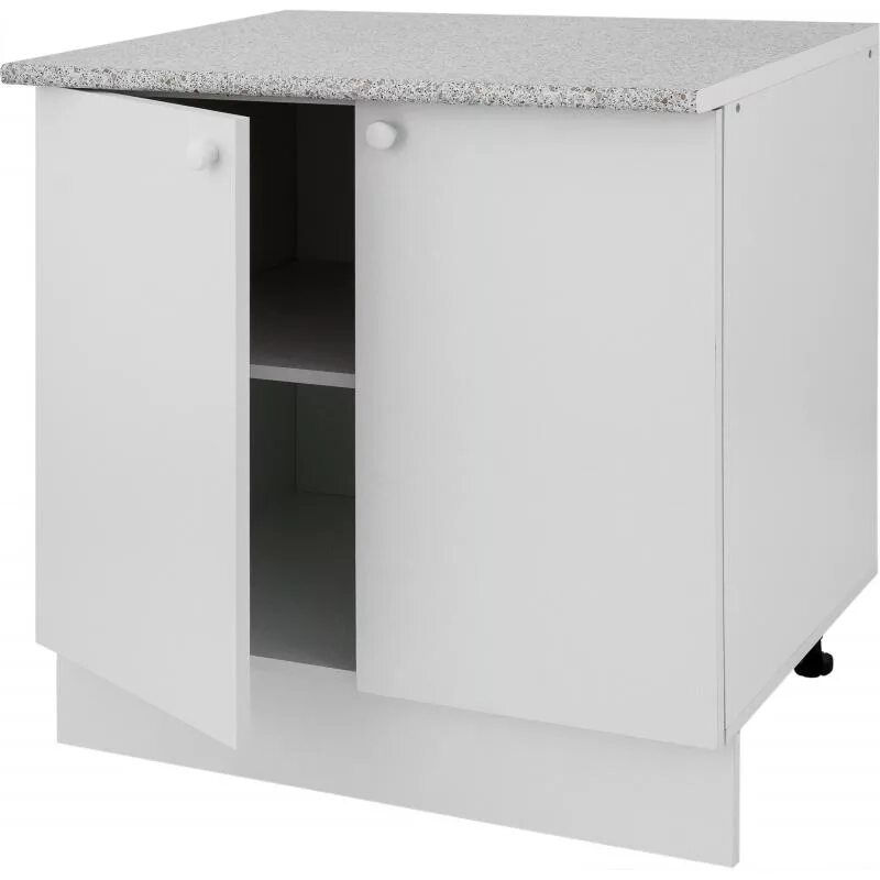 Кухонный шкаф напольный фото Шкаф напольный "Бьянка Сп" с фасадом 85х80 см, ЛДСП, цвет белый в Москве: купить