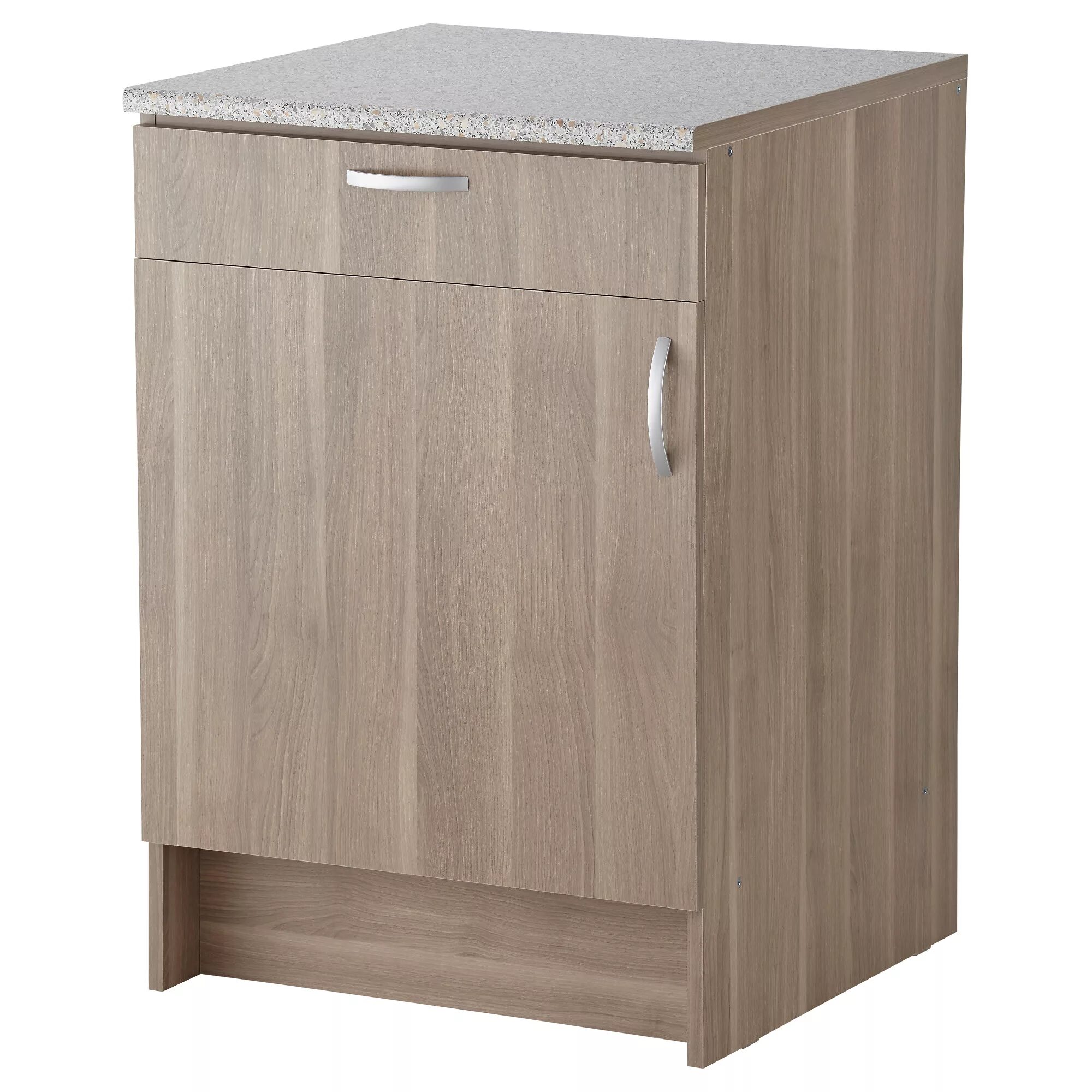 Кухонный шкаф напольный фото Купить Напольный шкаф с дверью и ящиком АЛЬБРУ, серо-коричневый в IKEA (Минск). 