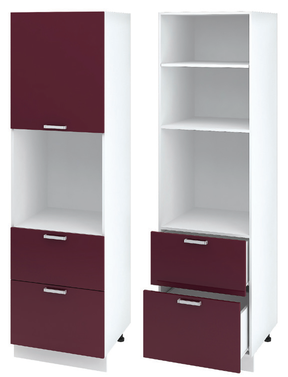 Кухонный шкаф пенал фото Кухня Ксения ШПД2Я 600 купить, цена в Екатеринбурге