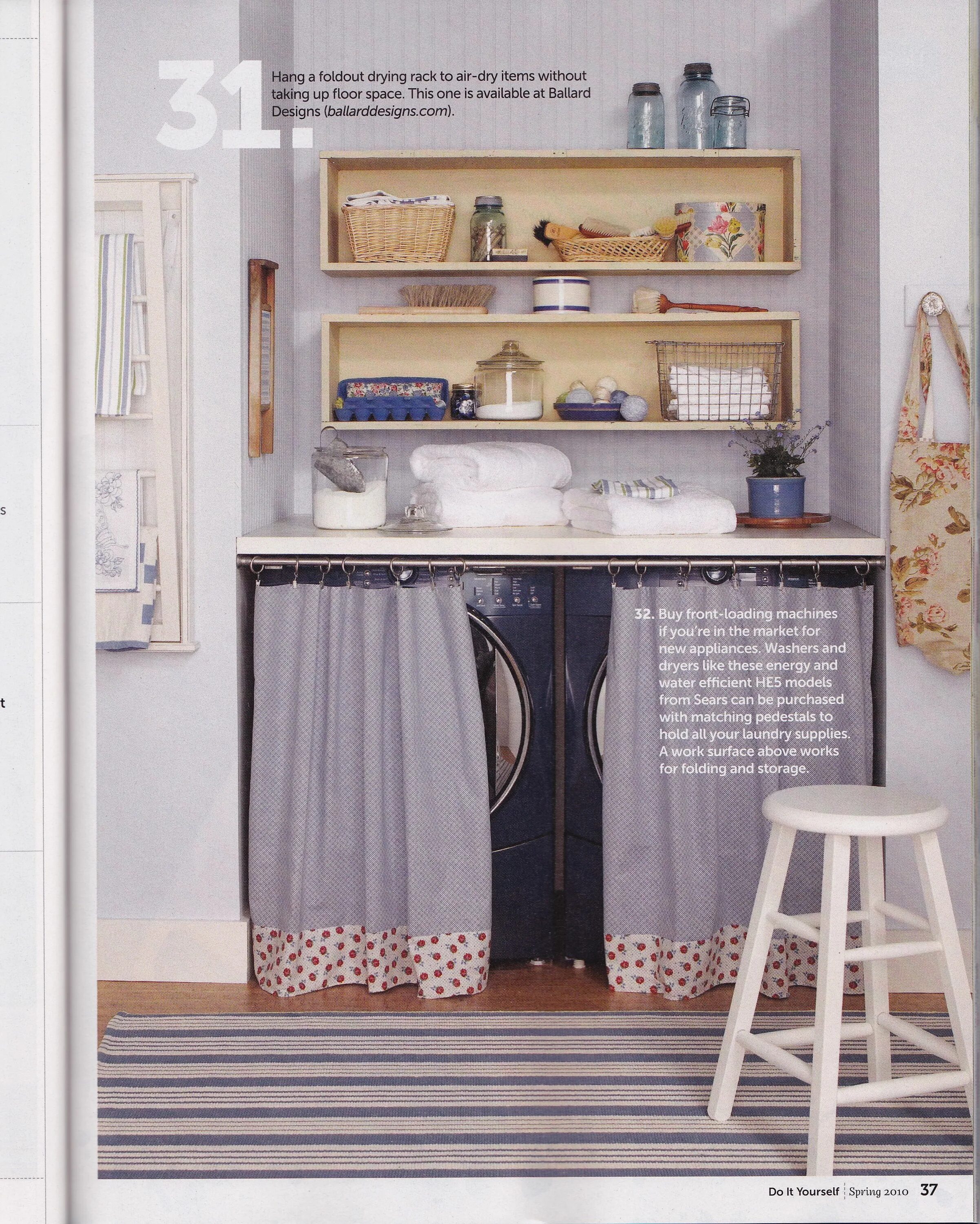 Кухонный шкаф со шторкой вместо двери фото Pin by Annalea on Farmhouse Dreamin' Laundry room organization, Home organizatio