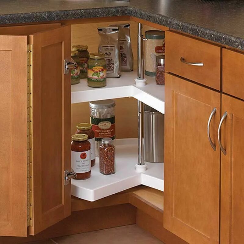 Кухонный шкафчик фото 5 Solutions For Your Corner Cabinet Storage Needs. Mother Hubbard's Custom Cabin