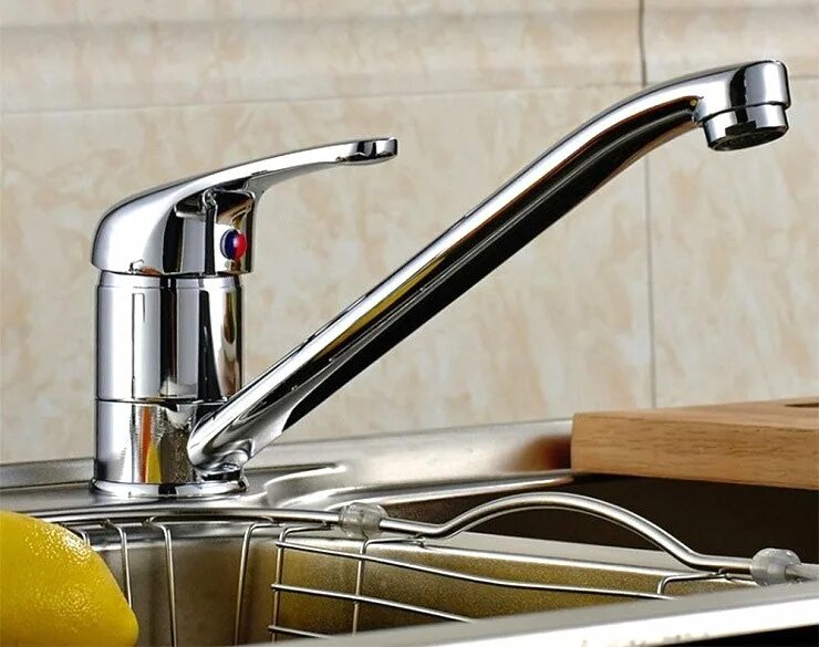 Кухонный смеситель фото цена Смеситель для кухни Reginox 44532 ELA chrome, купить в Москве Смеситель для кухн