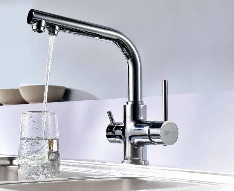 Кухонный смеситель с подключением питьевой воды Смеситель Lemark Comfort LM3061C для кухни с подключением к фильтру с питьевой в