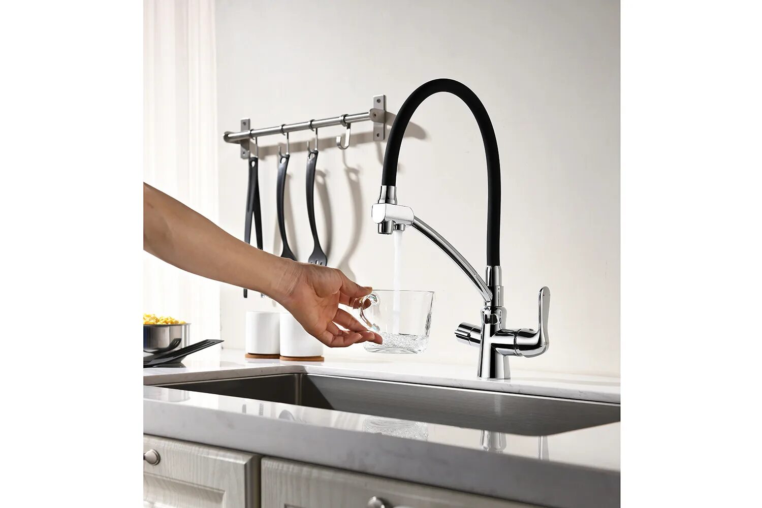 Кухонный смеситель с подключением питьевой воды Смеситель для кухни LEMARK Comfort LM3070C - купить по цене 13 399 рублей в инте
