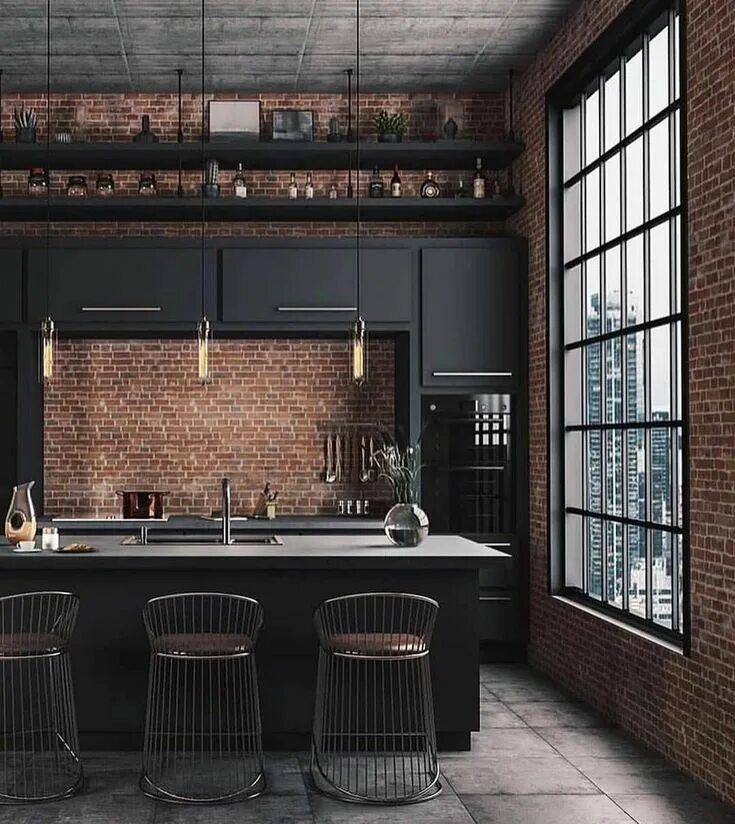 Кухонный стиль лофт Best Amazing Wooden Kitchen Design Plan Yours Now & Don't forget to pin it #kitc