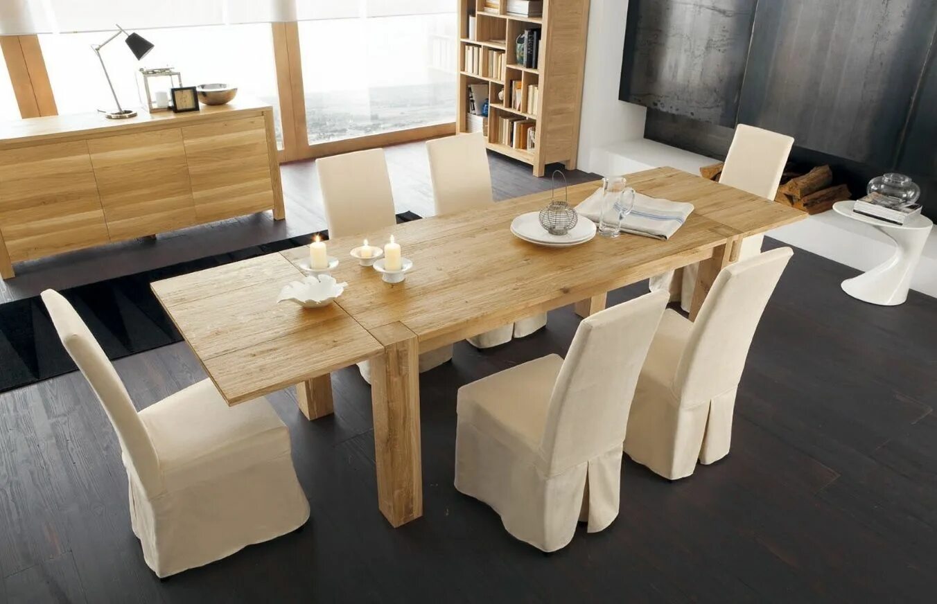 Кухонный стол большой фото Mesa de comedor de roble Mesa de comedor de roble, Mesas de comedor, Muebles par