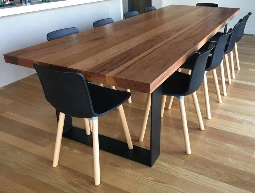 Кухонный стол большой фото Reclaimed Messmate Dining Table Wohnung küche, Holztisch esstisch, Esstisch mass