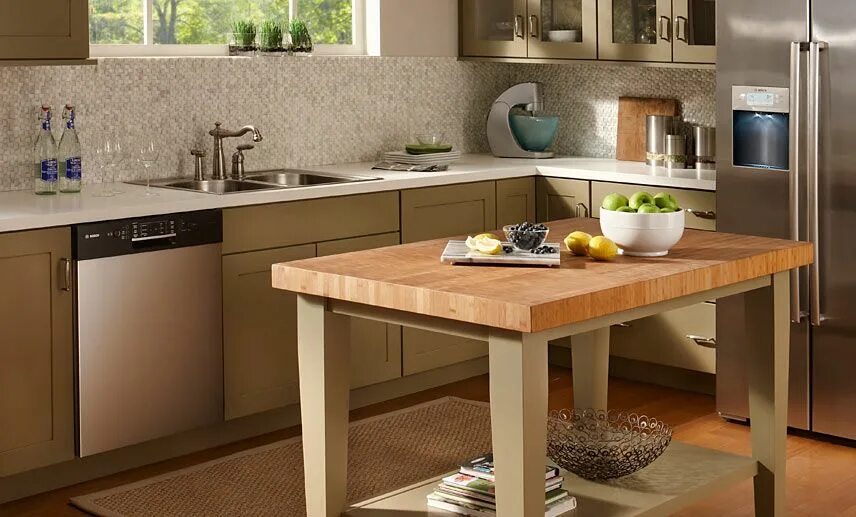 Кухонный стол и кухонный гарнитур фото Carbonized Bamboo Butcher Block Countertop in Lancaster, Pennsylvania Ikea kitch