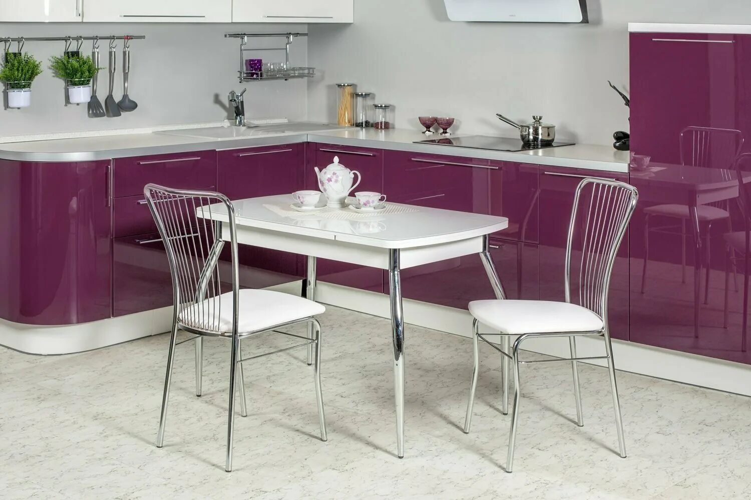 Кухонный стол и кухонный гарнитур фото Кухонный стол раздвижной Hoff Сиэтл - купить в интернет-магазине по низкой цене 