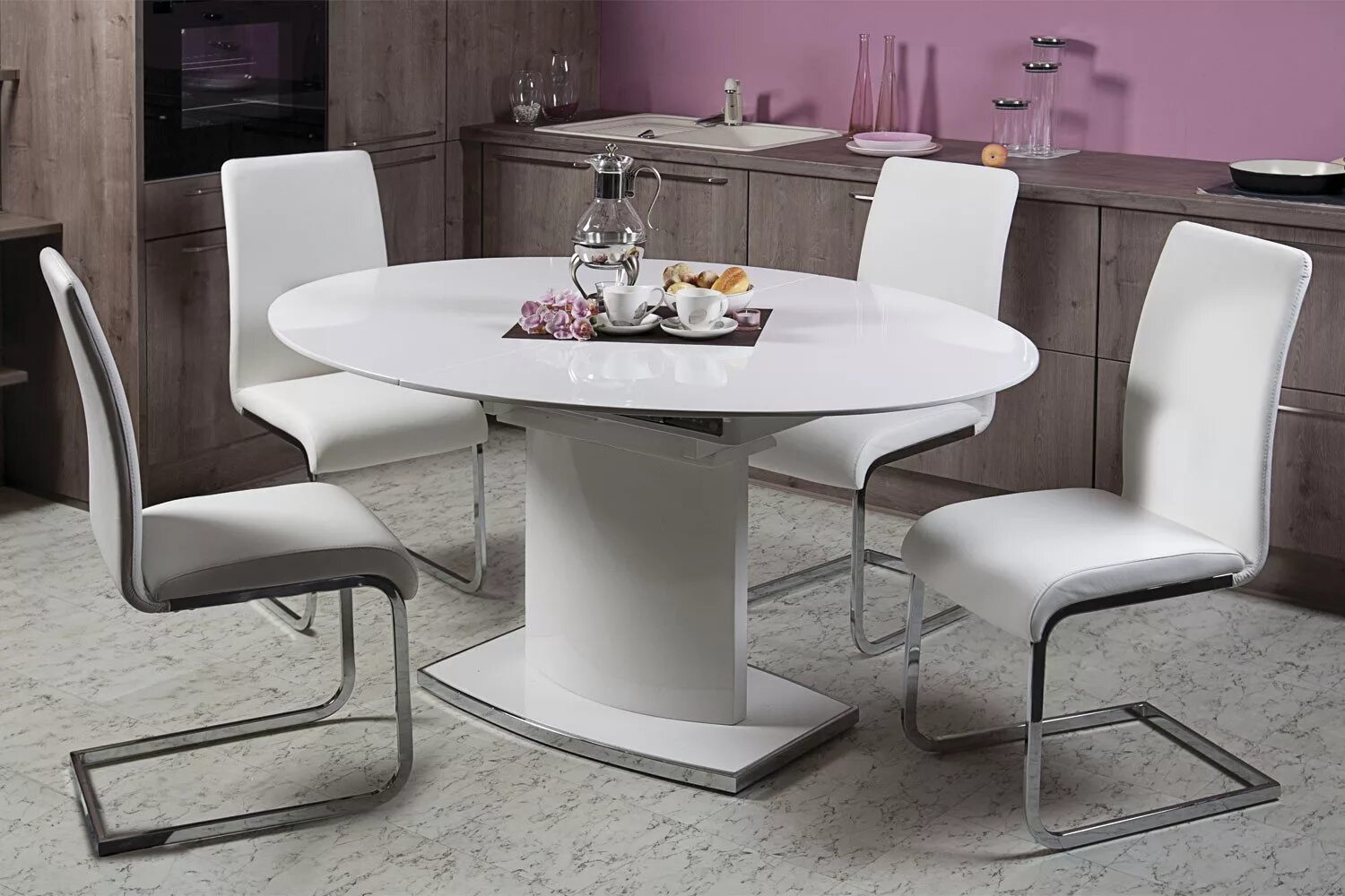Кухонный стол и стулья 2024 фото Дизайн круглых столов - советы и обзоры от специалистов