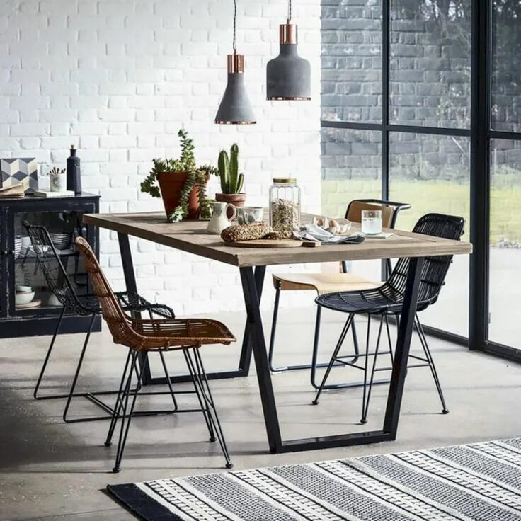 Кухонный стол лофт фото Обеденные столы в стиле Лофт в Санкт-Петербурге Наш Гараж СПб Modern farmhouse l
