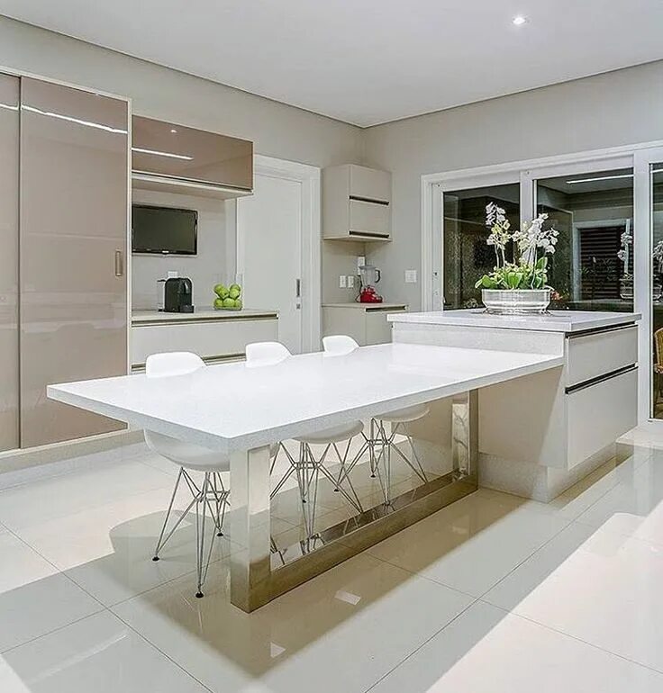 Кухонный стол остров фото Ver esta foto do Instagram de @bloghomeidea * 1,666 curtidas Diseño de cocina, D
