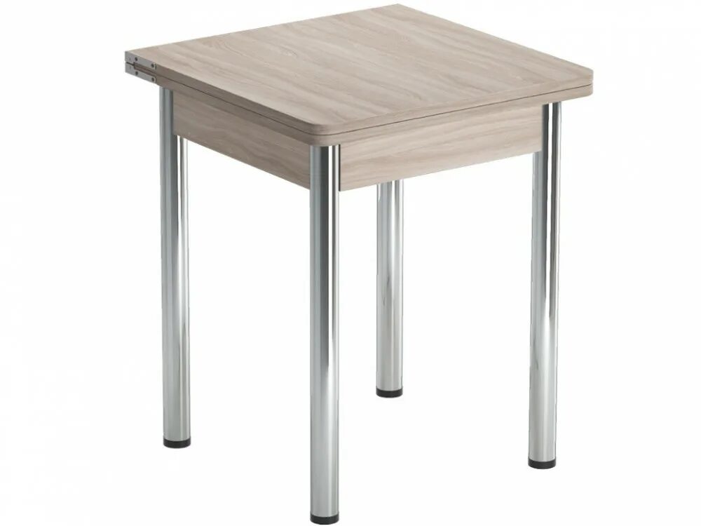 Кухонный стол раскладной светлый купить фото Стол раскладной Ломберный 600 ЛДСП Хром шимо светлый купить в Екатеринбурге Мага