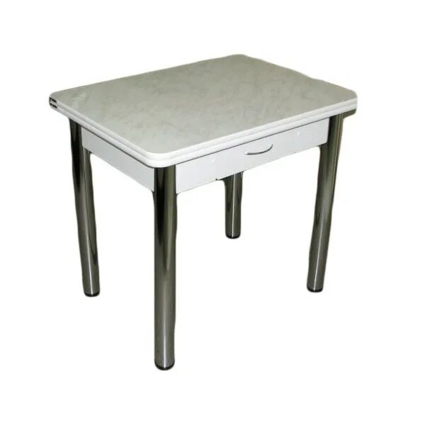 Кухонный стол с ящиком фото Стол Ломберный (мрамор) с ящиком купить в СПб за 5 790 ₽