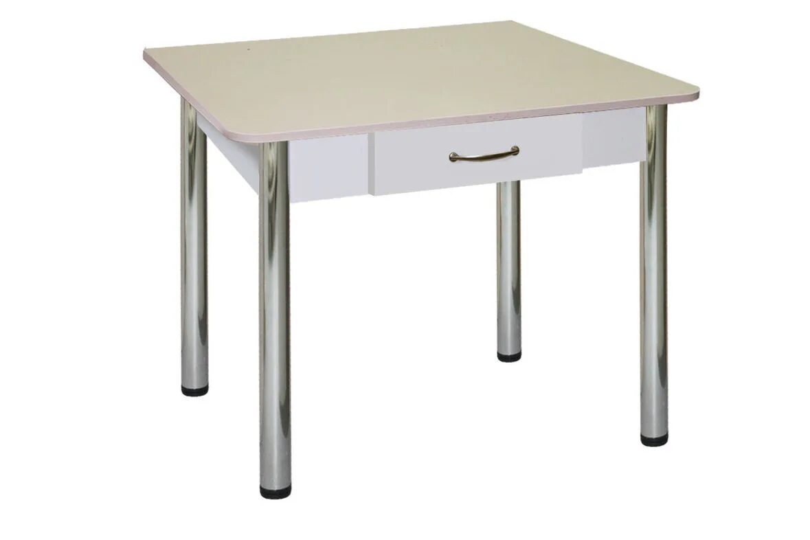 Кухонный стол с ящиком фото Стол обеденный с ящиком № 3 альфа (Беж) купить за 2654 руб. в интернет магазине 