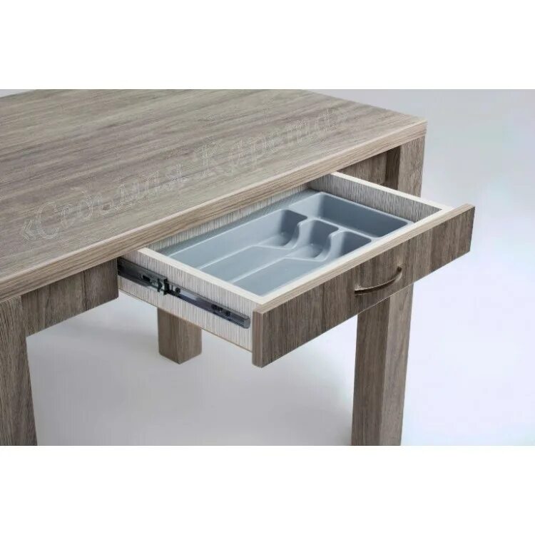 Кухонный стол с ящиком фото Стол обеденный СТ-03 с ящиком в интернет магазине Найс-Меб