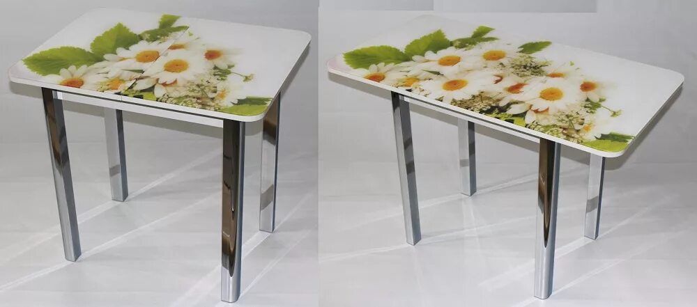 Кухонный стол самара на птичке фото цены Столы кухонные с фотопечатью CR-0464 - купить в Москве, GloMart.ru