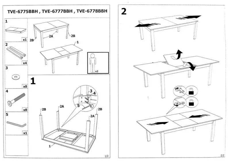 Кухонный стол сборка инструкция Стол обеденный раскладной WOODVILLE Rosa венге wle1228 - купить по низкой цене в