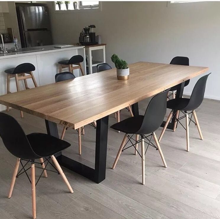 Кухонный стол со стульями в стиле лофт Pin on Interior ideas Dinning room design, Dinning room decor, Dining table desi