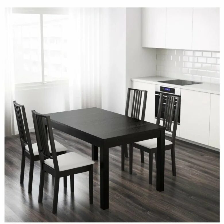 Кухонный стол темное дерево в интерьере Стол деревянный - купить в Самаре, цена 4 000 руб., продано 4 августа 2019 - Сто