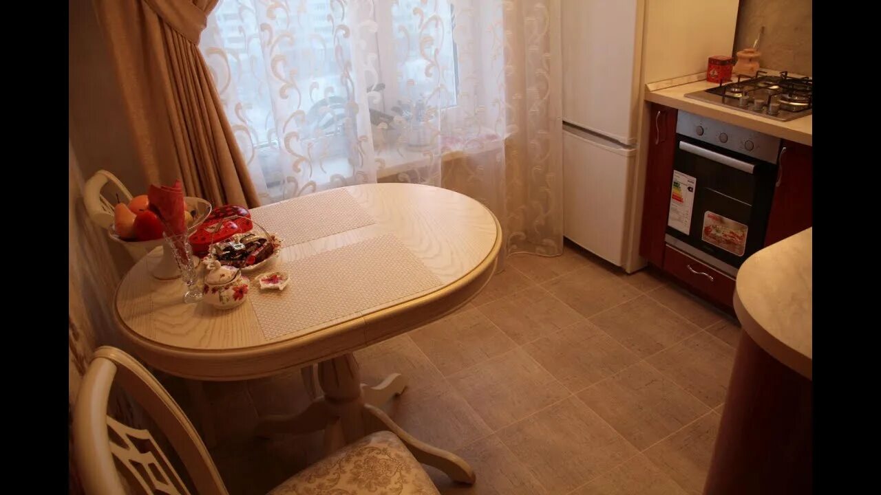Кухонный стол в хрущевке фото 83 Реальных Примера Маленькой Кухни - YouTube