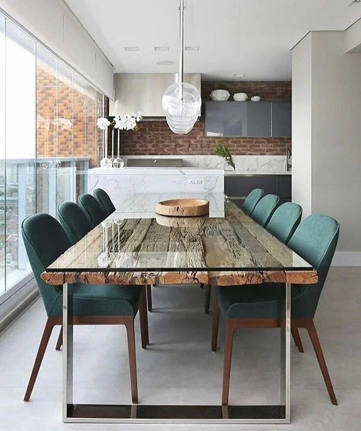 Кухонный стол в интерьере современной кухни Pin by Tati Boaventura on decor + living + dining room Dining room inspiration, 