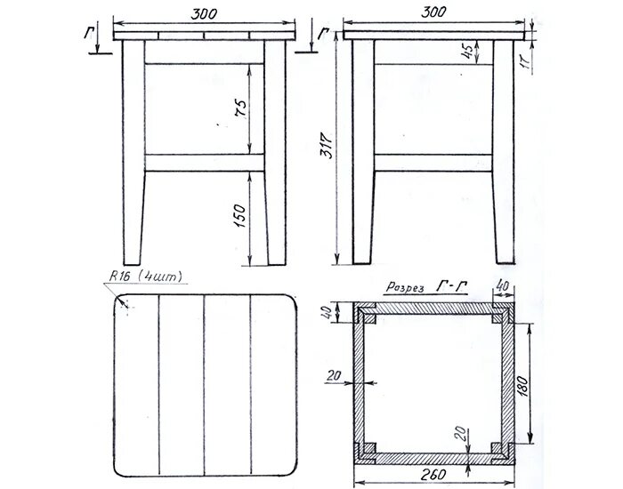 Кухонный своими руками из дерева чертежи DIY wooden furniture: wood selection, tools, instructions