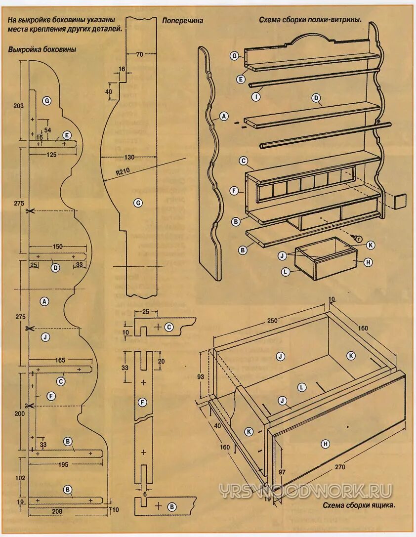 Кухонный своими руками из дерева чертежи Полка на кухню своими руками из дерева фото и чертежи - Фотоподборки 1