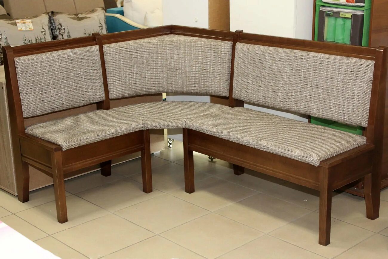 Кухонный уголок из дерева фото Угловая скамья с ящиками: найдено 88 картинок