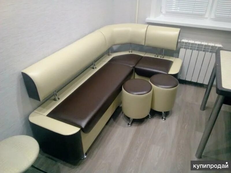 Кухонный уголок липецк фото Кухонные уголки "Милан 2" под размер + 1 пуф в Липецке