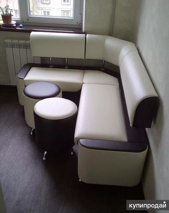 Кухонный уголок липецк фото Кухонные уголки "Милан 2" под размер + 1 пуф в Липецке