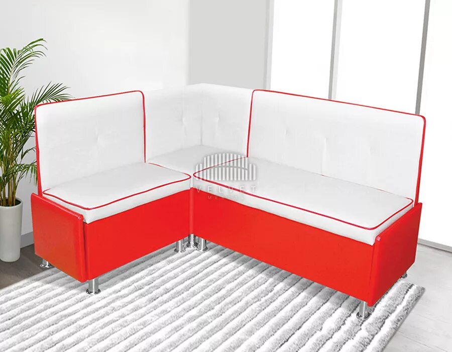 Кухонный уголок со спальным местом фото Кухонный уголок "Лотос" (мини) Левый - Velvet мебель