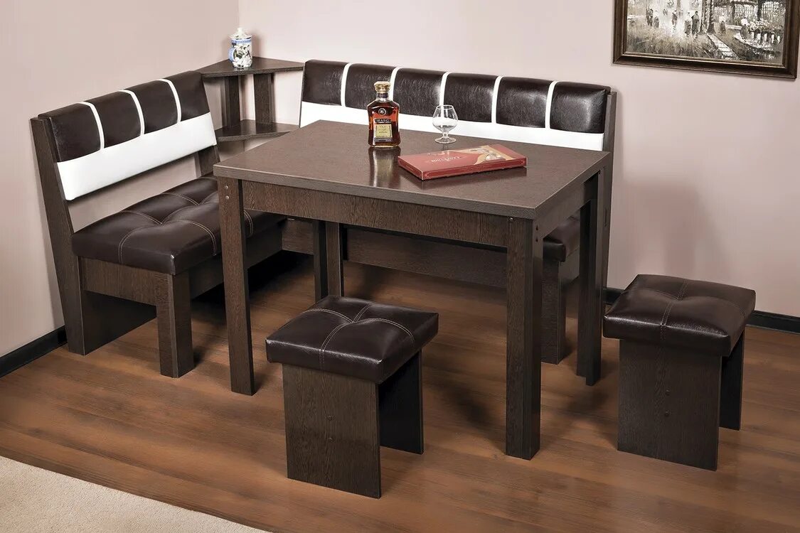 Кухонный уголок стол фото цена Купить Кухонный уголок "Уют-8" по цене 21550 руб в Новосибирске в интернет-магаз