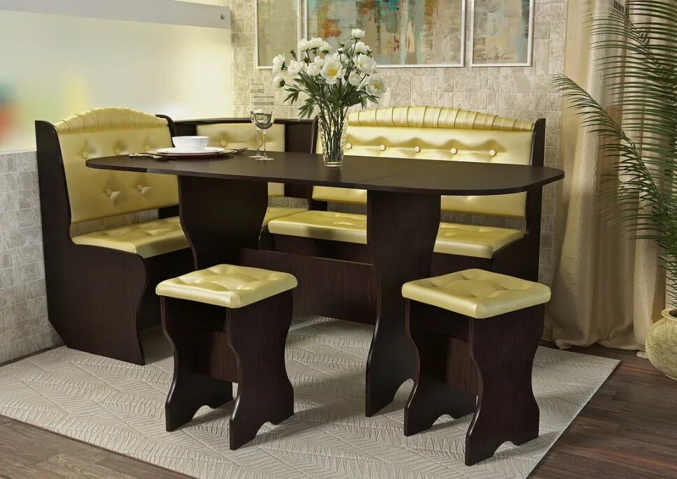 Кухонный уголок стол фото цена Кухонный уголок со столом Эффект (BTS) купить в интернет-магазине Кухонный диван