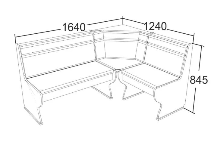 Кухонный уголок своими руками чертежи Кухонный уголок кду-1 вишня (пр-во Барнаул) купить, цена: 5075 руб, объявление в