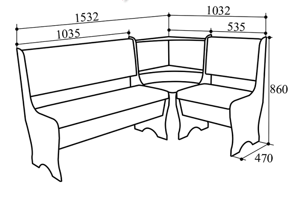 Кухонный уголок своими руками чертежи Сборка кухонного уголка для кухни