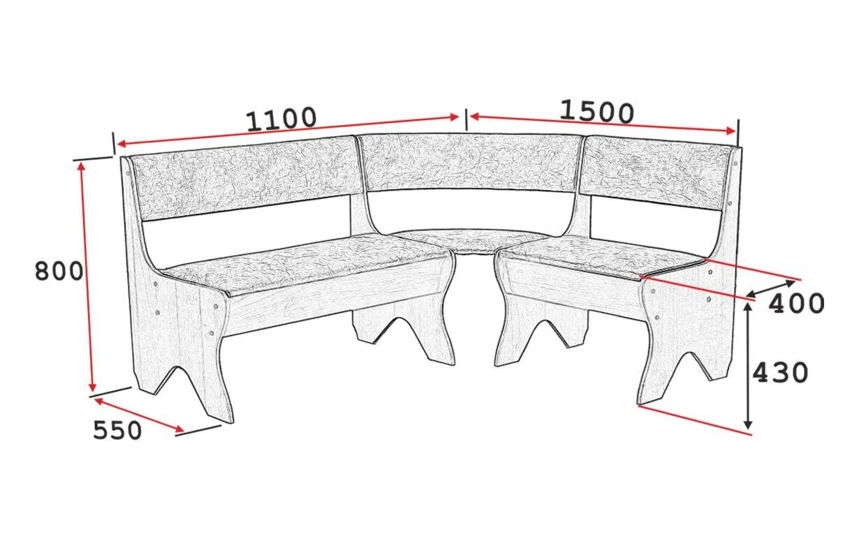 Кухонный уголок своими руками чертежи Кухонный уголок своими руками: как сделать, чертежи, фото