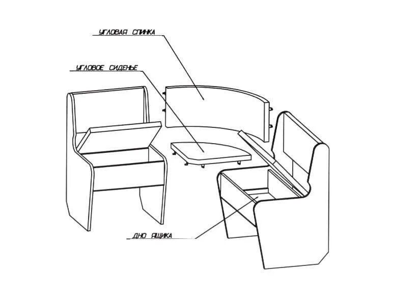 Кухонный уголок своими руками чертежи и схемы Кухонный уголок своими руками, необходимые инструменты, этапы работы