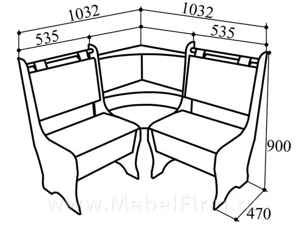 Кухонный уголок своими руками чертежи и схемы Кухонный уголок КУ-40м Вологда - "МебельФирм"