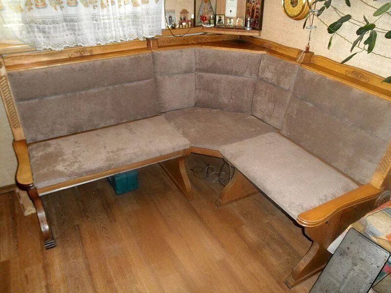 Кухонный уголок своими руками фото Перетяжка уголка для кухни