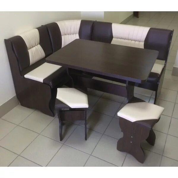 Кухонный уголок цена и фото Кухонный уголок Уют(уют-2) венге купить в Новосибирске по низкой цене