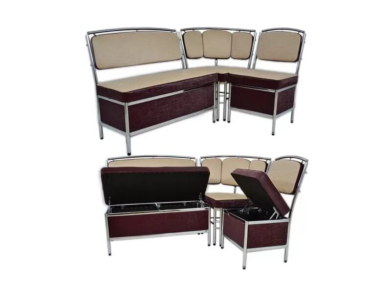 Кухонный уголок цена и фото Кухонный уголок 1 с ящиком / Мебельная фабрика "Табурет", г. Пенза