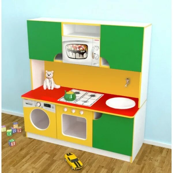 Кухонный уголок в детском саду оформление Купить Стенка игровая Кухня 06 в Орле "Мир мебели"