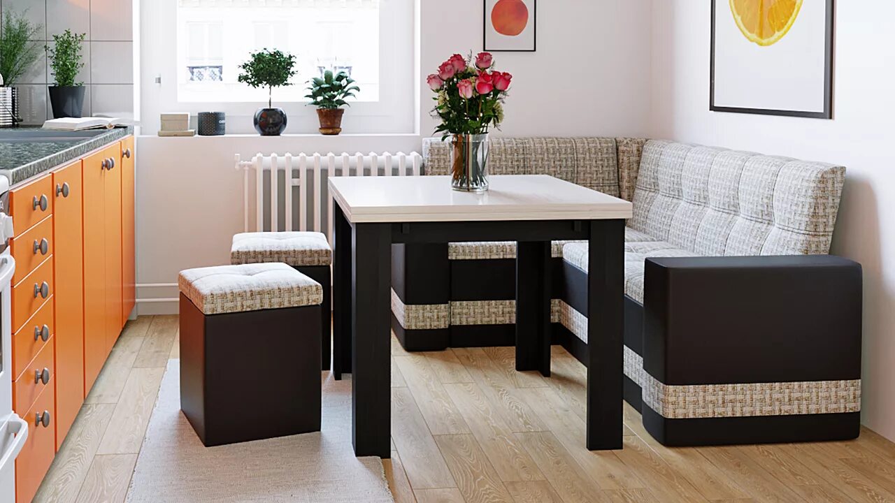 Кухонный уголок в интерьере Скамья на кухню, как выбрать?