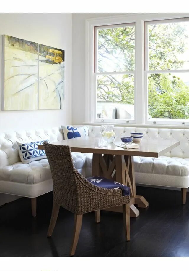 Кухонный уголок в интерьере Sectional seating around kitchen table Dining nook, Kitchen seating, Eclectic ki