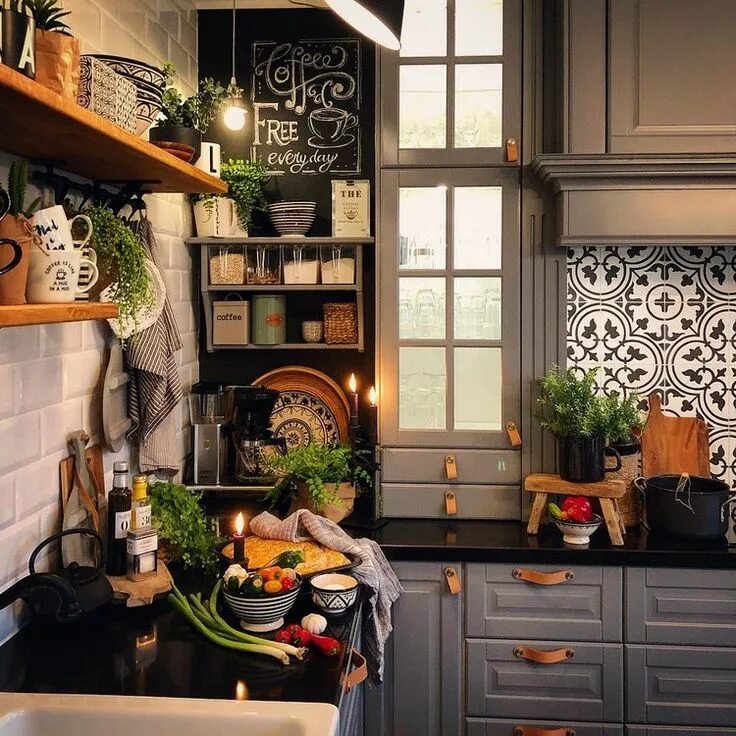 Кухонный уют фото This kitchen holds a particular seaside propelled beguile, however the general s