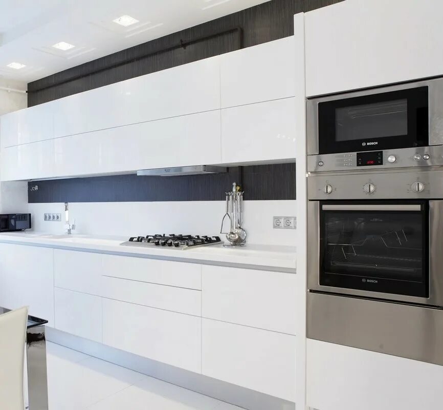 Кухоный гарнитур белый глянец фото Кухня из акрила Ostin 10 купить в Минске недорого, выгодные цены и рассрочка Pri