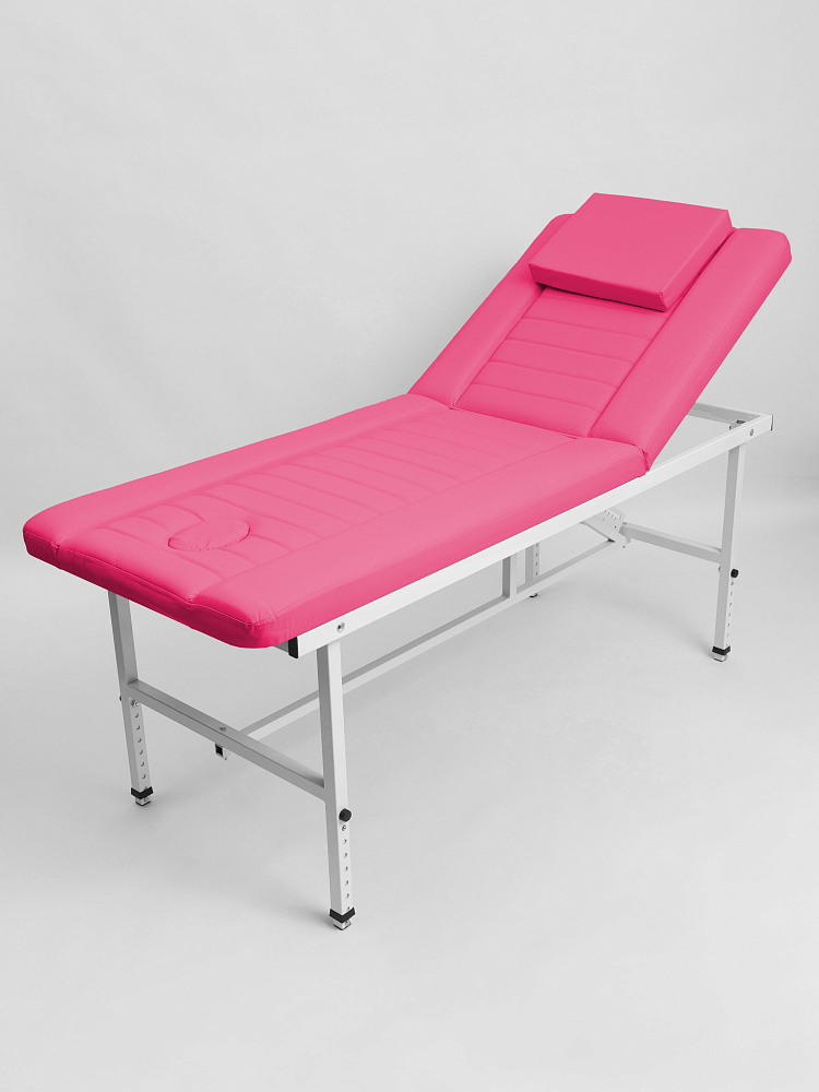 Кушетка для перманентного макияжа Купить стол стационарный массажный с прошивкой Masscomplekt 190/70 с регулировко